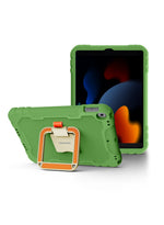 Moxedo Rugged Protective EVA Foam Silicone Kids Case Cover, Shockproof Foldable 360 Rotatable Stand Handle Grip with Pencil Holder for Apple iPad 2021 (9th Gen) 10.2 inch (Green)