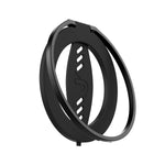Remson Mag-X حامل الهاتف المغناطيسي بمقبض الأصابع مع حزام سيليكون متوافق مع iPhone 14 و13 Pro/Max/Plus - أسود