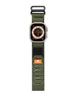 حزام Moxedo Tactical Sports Rugged المصنوع من النايلون القابل للتنفس مقاس 44 مم/45 مم/49 مم - أخضر عسكري