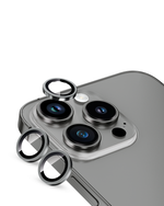 Moxedo Camera Lens Protector Aliminum Alloy with Easy Installation Tool Compatible for iPhone 15 Pro 6.1 inches/iPhone 15 Pro Max 6.7 inches (Graphite)