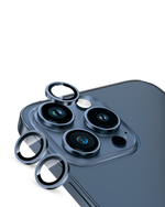 Moxedo Camera Lens Protector Aliminum Alloy with Easy Installation Tool Compatible for iPhone 15 Pro 6.1 inches/iPhone 15 Pro Max 6.7 inches (Deep Blue)