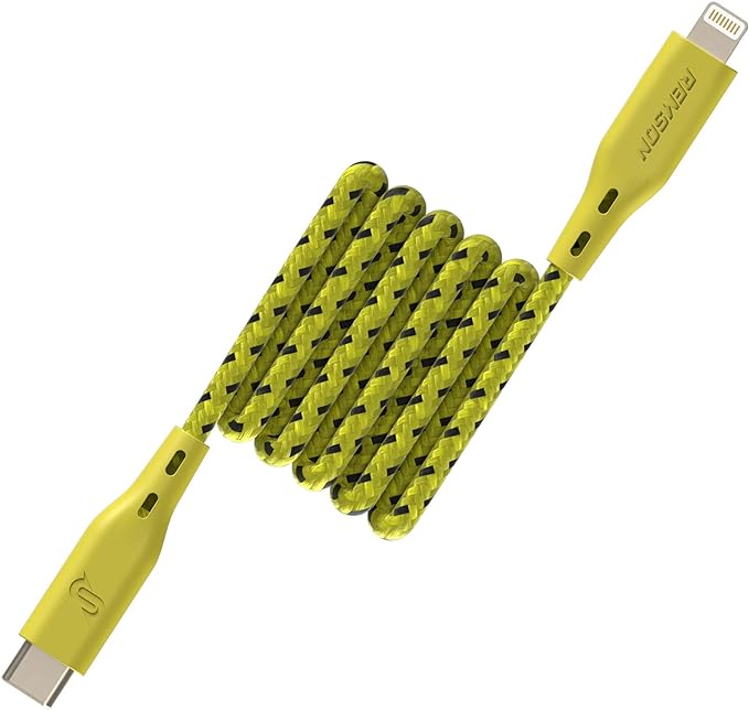 【Apple MFi Certified】Remson Rapid-Link Nylon Braided Cable USB-C to Lightning Cable PD Fast Charge & Data Sync