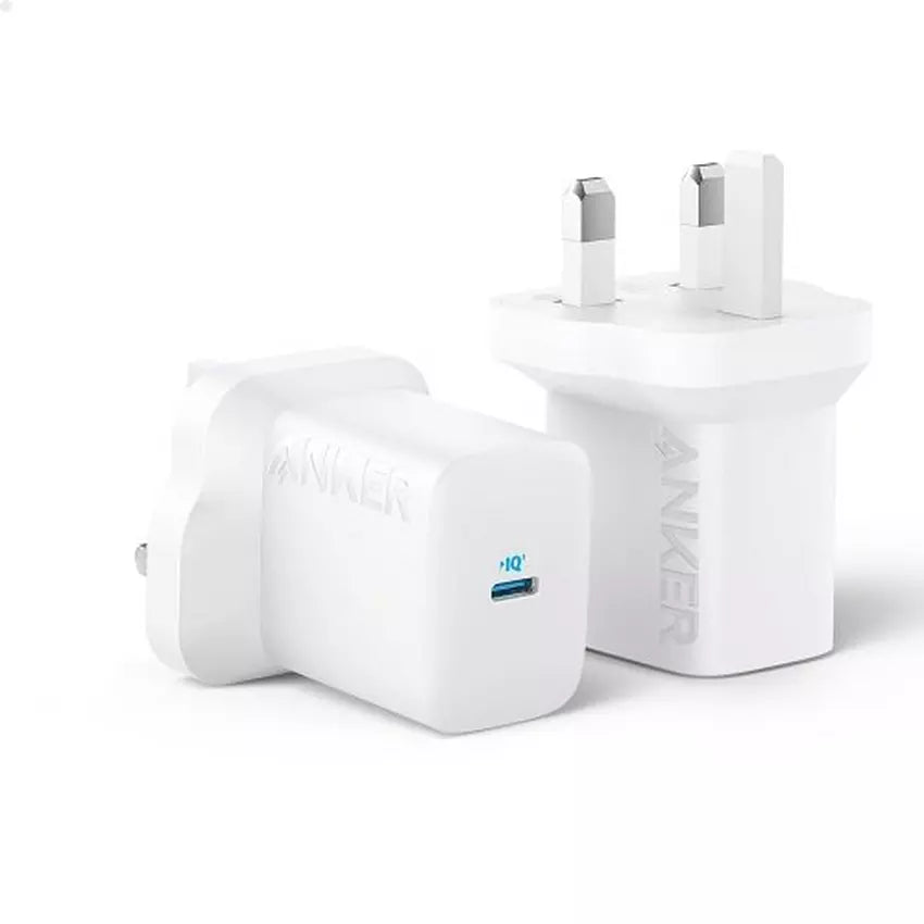 Anker 312 Charger (30W) PD Compatible With Apple and Samsung Devices - White