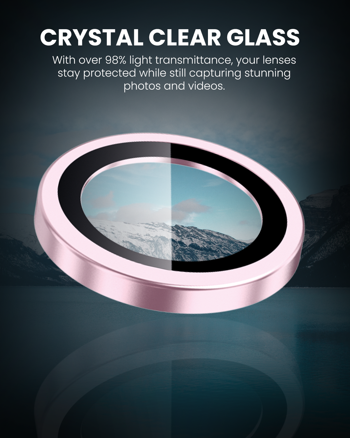 Moxedo Camera Lens Protector Aluminum Alloy with Easy Installation Tool Compatible for iPhone 15 Plus 6.7 /iPhone 15 6.1 (Light Pink)