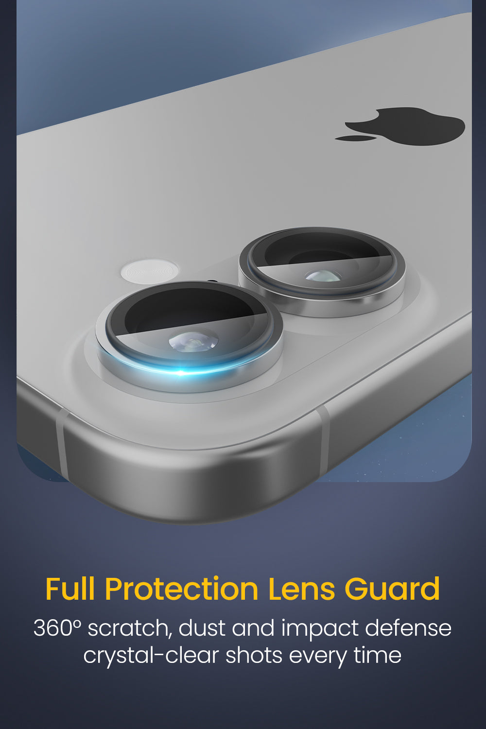 Remson Camera Lens Protector for iPhone 17 6.3 inch, 9H Tempered Glass, HD Multi-Layer Protection, Shatterproof Clarity with Installation Guide-Silver