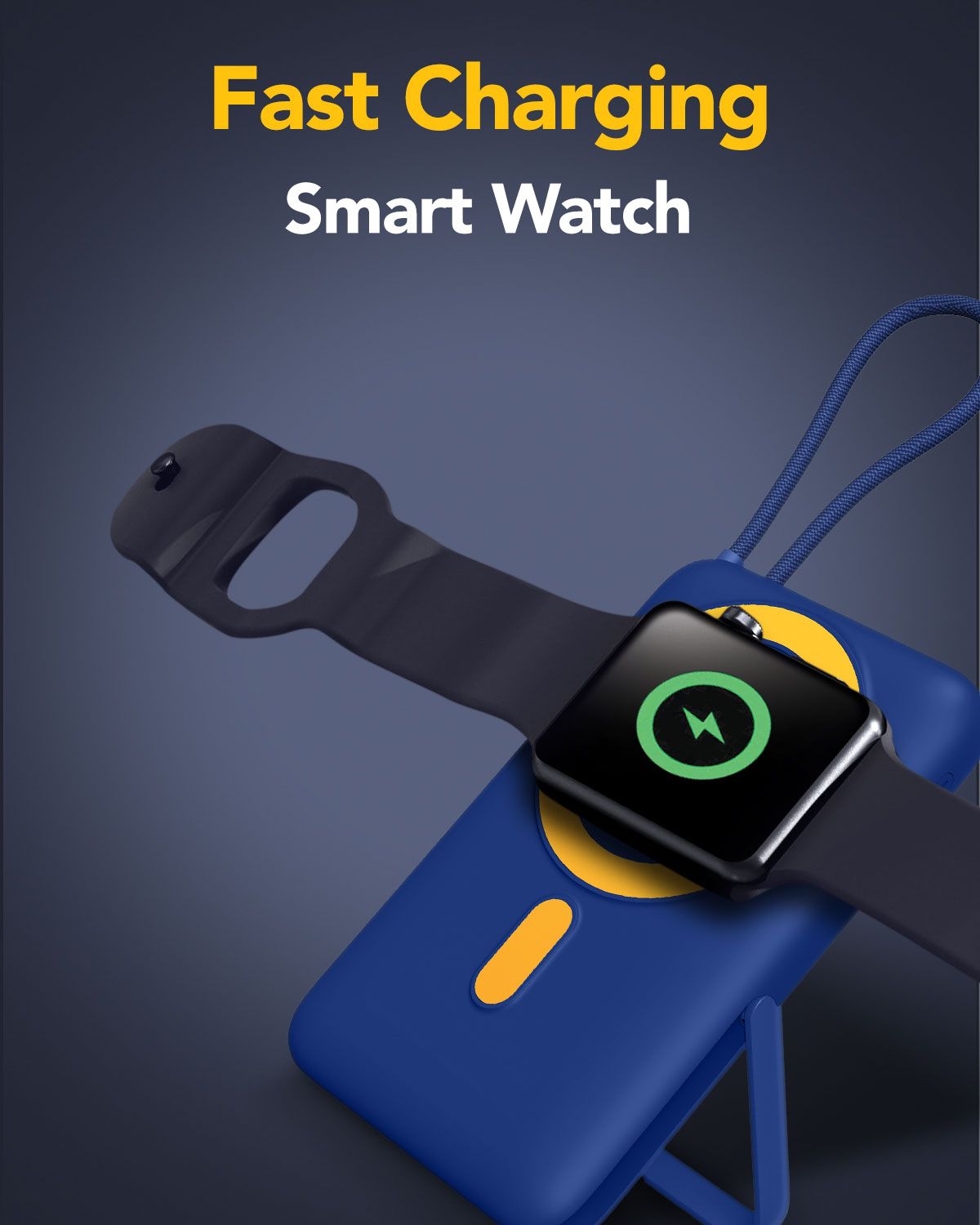 Remson Revo Charge+ 10000mAh Magnetic Wireless Power Bank 22.5W PD Fast Charging Built-In USB-C Cable & Stand For iPhone 12 to 16 Android Smartwatch