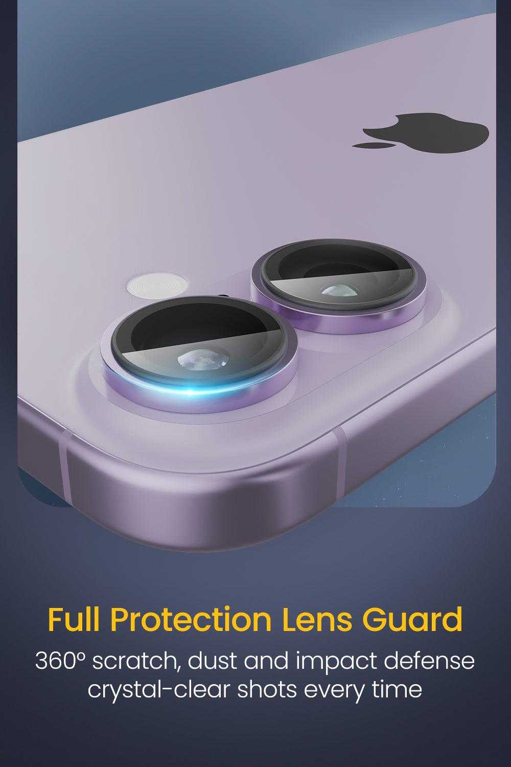 Remson Camera Lens Protector for iPhone 17 6.3 inch, 9H Tempered Glass, HD Multi-Layer Protection, Shatterproof Clarity with Installation Guide-Lavender
