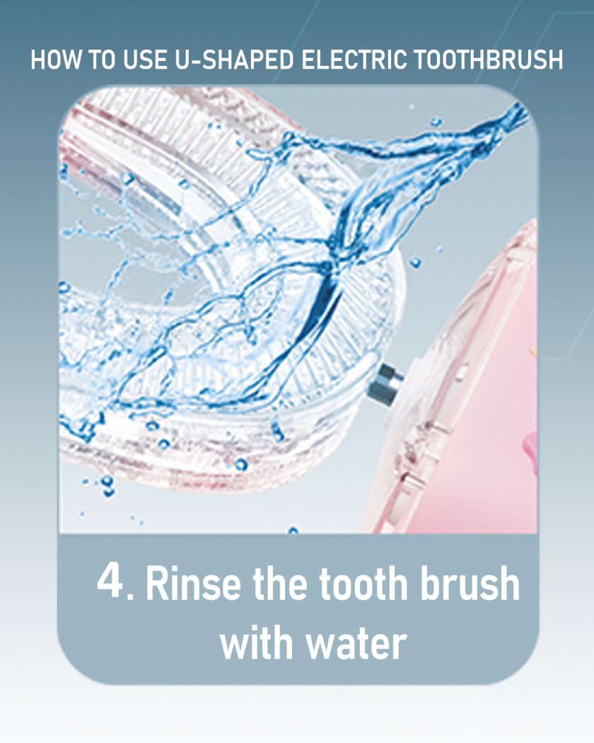 Moxedo Kids 2 in 1 U- Shaped Electric Toothbrush, 2 Brush Heads/ 2 U-Shape Brush Head, 360 Dental Oral Cleaning, 5 Ultrasonic Smart Modes, IP64 Waterproof Auto Toothbrush for Toddler- Pink