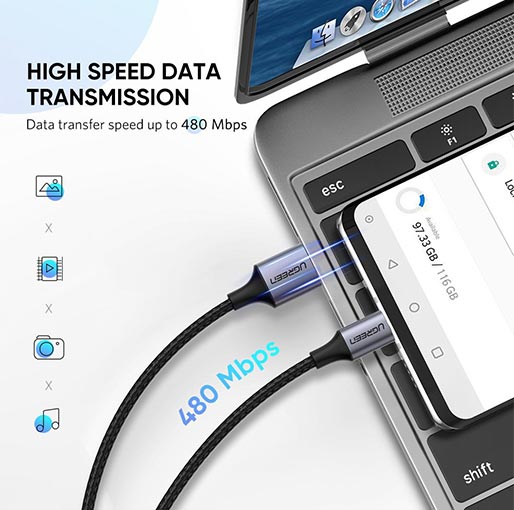 Ugreen USB 2.0 to USB C Quick Charging Cable