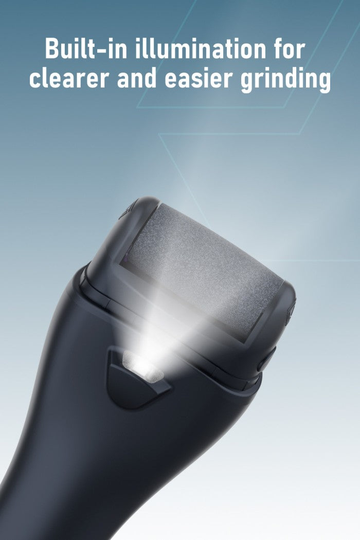 MOXEDO Electric Callus Remover, Rechargeable Pedicure Device with 3 Speed Settings, LED Light, 120 Minutes Working Time, Digital Display, Professional Foot File for Dry, Calloused Feet