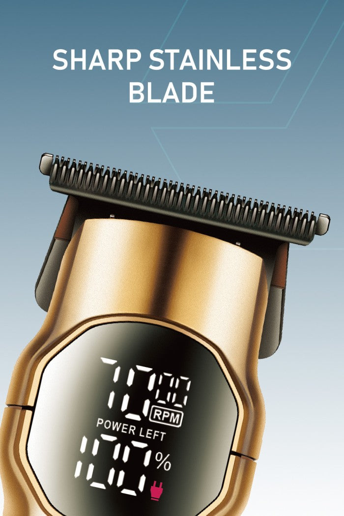 Moxedo Revonex 3 in 1 Grooming Kit Rechargeable Cordless Electric Hair Trimmer T-Blade Head LED Display USB-C Charging Port for Nose , Body and Face