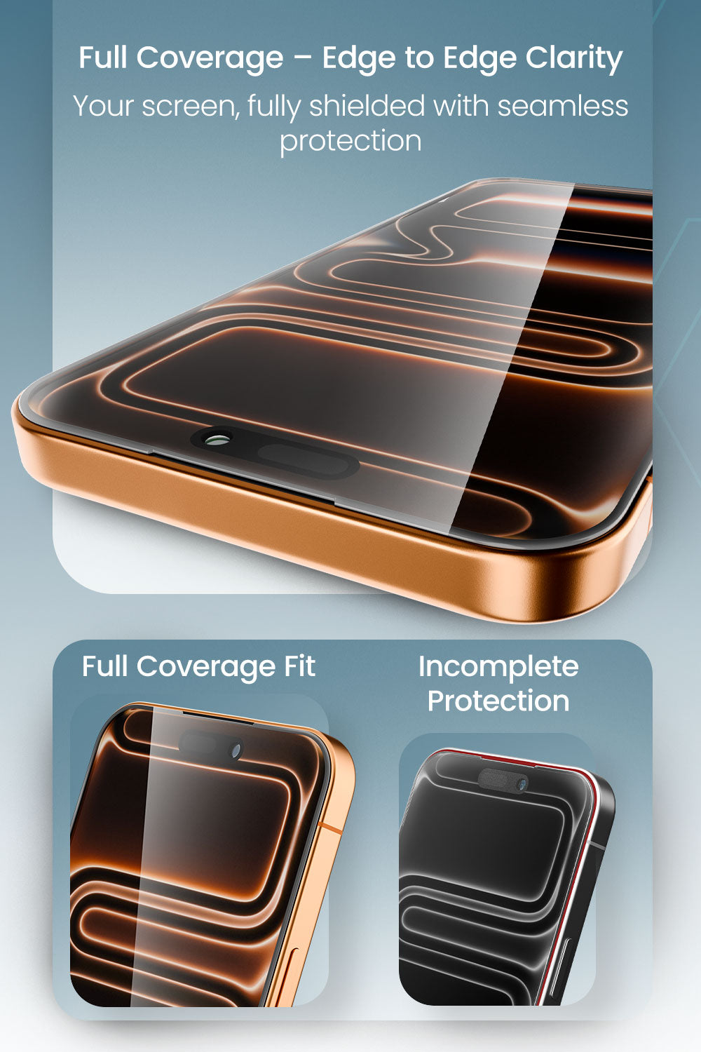 Moxedo Ultra Shield Premium Tempered Glass Screen Protector 9H Hardness HD Clear for iPhone 17 Pro Max 6.9-inch 2025, Full Coverage with Easy Auto-Align Applicator & Case-Friendly Curved Edges
