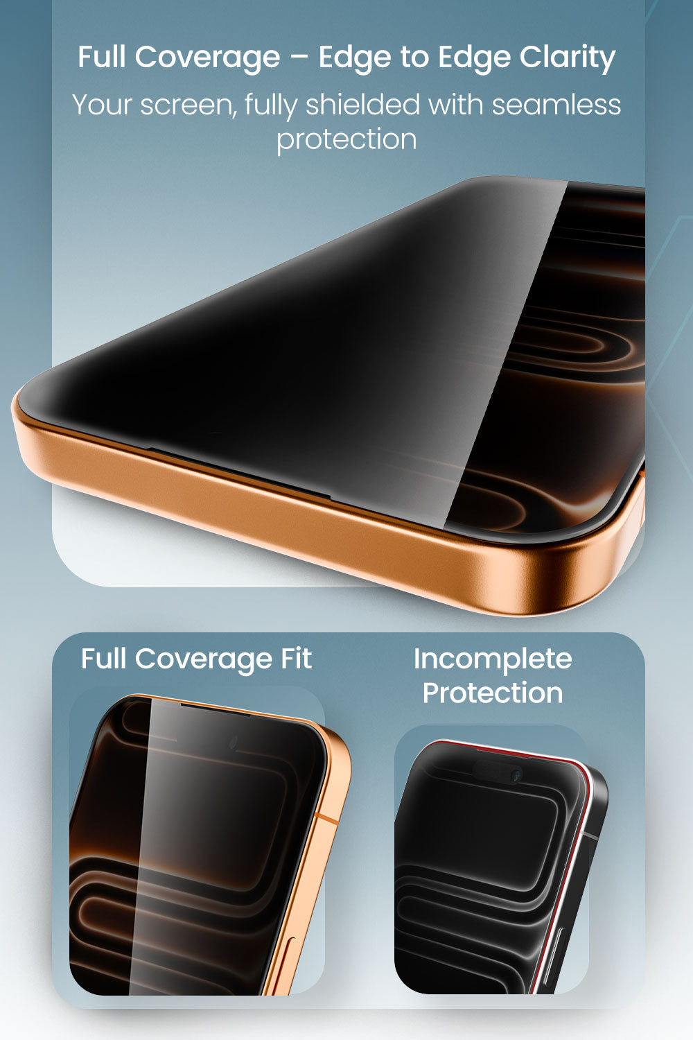 Moxedo Ultra Shield Premium Tempered Glass Screen Protector 9H Hardness Privacy for iPhone 17 Pro 6.3-inch 2025 Full Coverage Anti-Spy Protection with Auto-Align Easy Applicator