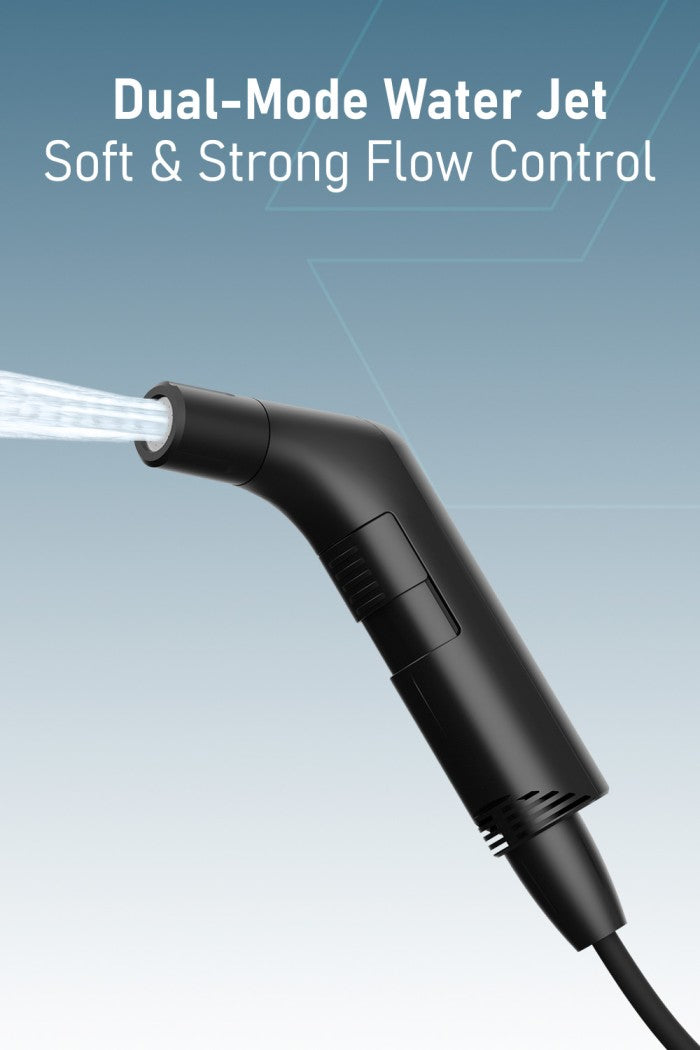 Moxedo JetStream+ Portable Electric Bidet Sprayer 2 Modes Pressure Rechargeable 30 Mins Working Time with 2.3L Water Container for Travel, Camping and Outdoor Use