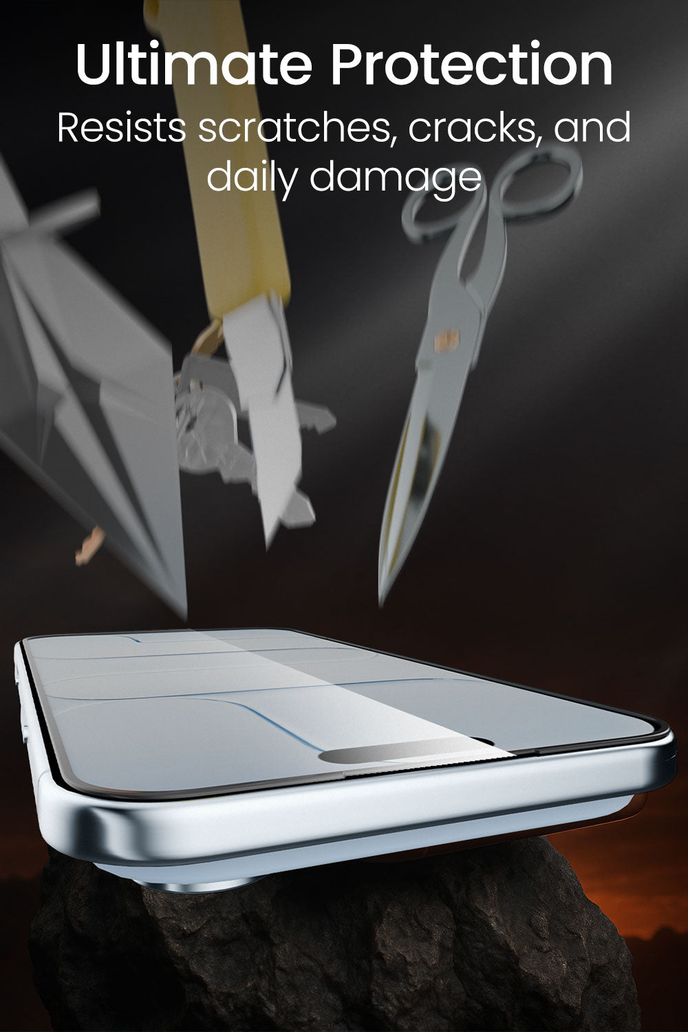 Moxedo Ultra Shield Premium Tempered Glass Screen Protector 9H Hardness HD Clear for iPhone 17 Air 6.5-inch 2025  Full Coverage with Easy Auto-Align Applicator & Case-Friendly Curved Edges