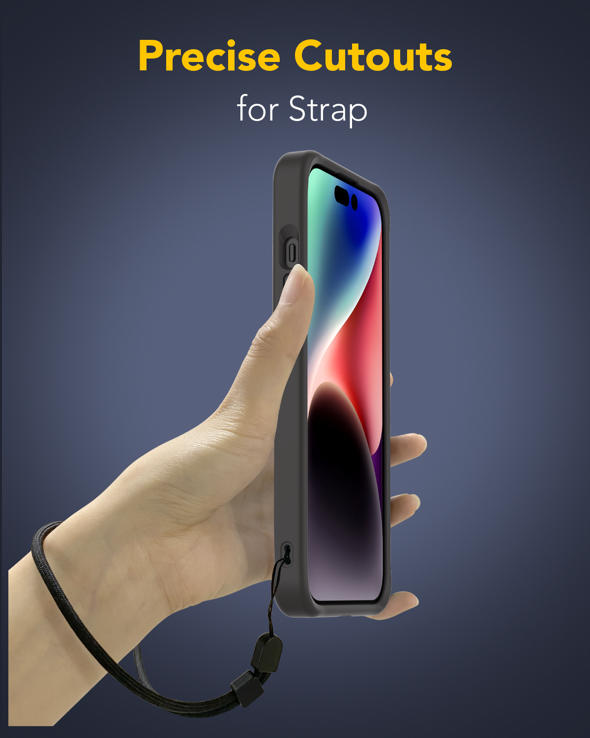 جراب Remson Mag-X المغناطيسي الهجين الواقي المصنوع من السيليكون بدرجة عسكرية متوافق مع iPhone 15 Pro Max مقاس 6.7 بوصات - أسود 