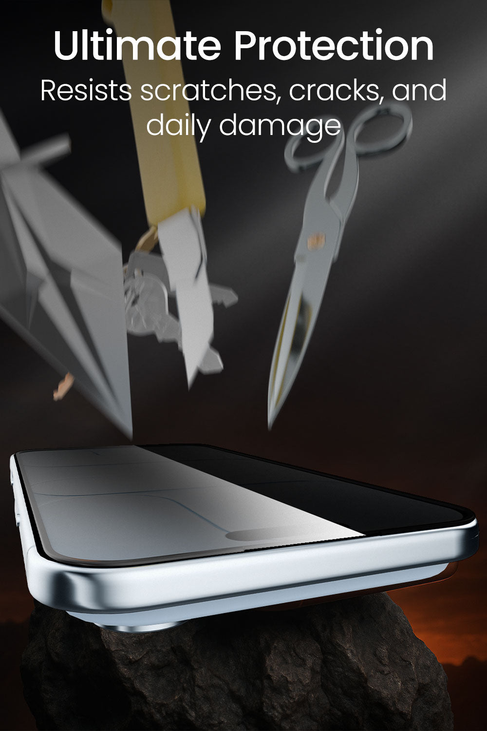 Moxedo Ultra Shield Premium Tempered Glass Screen Protector 9H Hardness Privacy for iPhone 17 Air 6.5-inch 2025  Full Coverage Anti-Spy Protection with Auto-Align Easy Applicator