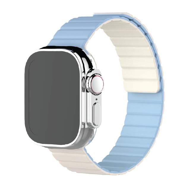 Moxedo Dual-Color Magnetic Watch Band Compatible with Apple Watch Series Ultra 2/9/8 Ultra /8/7/6/5/4/3/SE 44/45/49mm