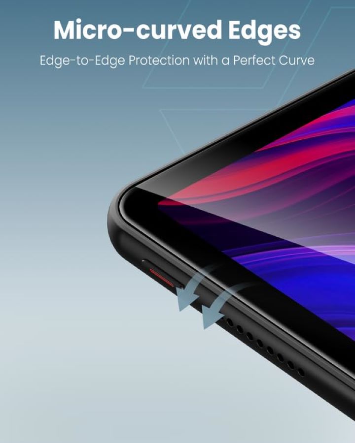 Moxedo Ultra Shield Tempered Glass Screen Protector HD Clear 9H Hardness Micro Curved Edges with Installation Guide (Clear, MatePad 11)