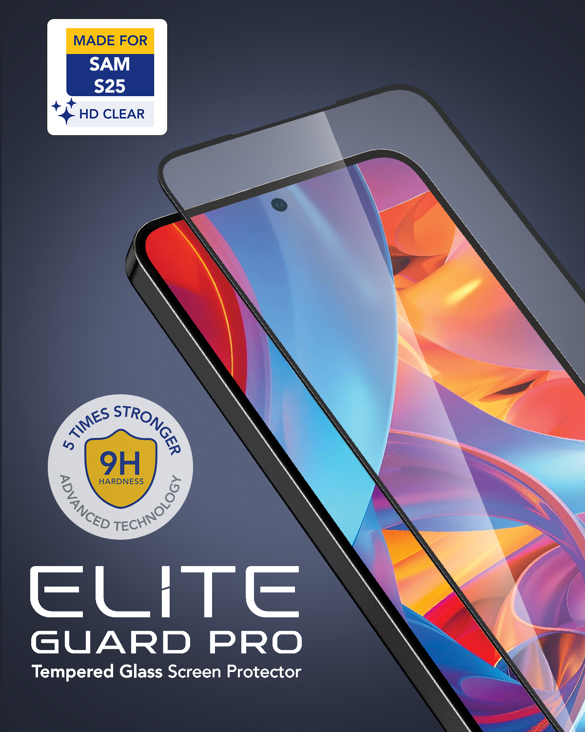 Remson Elite Guard Pro Tempered Glass Screen Protector HD Clear 9H Hardness Full Coverage with Installation Tool Kit compatible for Samsung Galaxy S25 6.2 inch