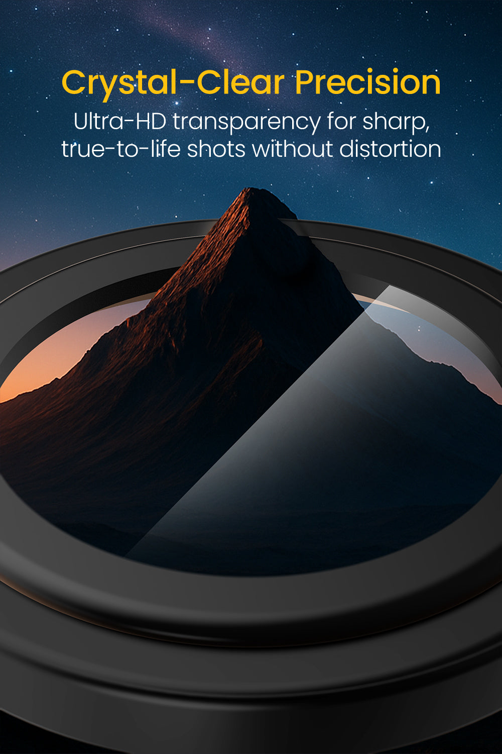 Remson Camera Lens Protector for iPhone 17 6.3 inch, 9H Tempered Glass, HD Multi-Layer Protection, Shatterproof Clarity with Installation Guide-Black