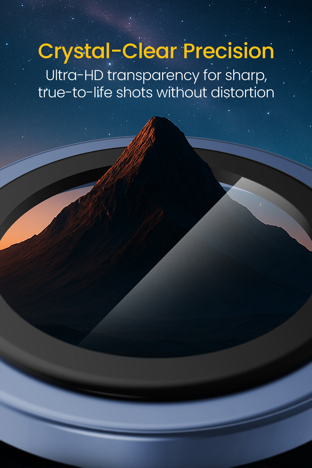 Remson Camera Lens Protector for iPhone 17 Pro 6.3 inch/ iPhone 17 Pro Max 6.9 inch, 9H Tempered Glass, HD Multi-Layer Protection, Shatterproof Clarity with Installation Guide- Deep Blue