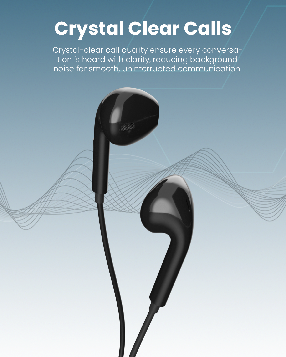 Moxedo Wired Stereo Lightning Earphone with In-Line Remote, Built-in Microphone Compatible for iPhone 14/13/12/11 Pro Max/X/XS Max/XR (Black)