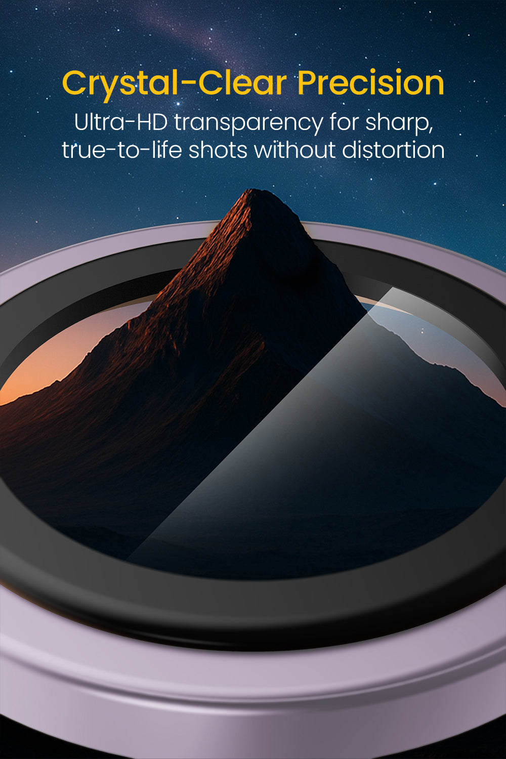 Remson Camera Lens Protector for iPhone 17 6.3 inch, 9H Tempered Glass, HD Multi-Layer Protection, Shatterproof Clarity with Installation Guide-Lavender