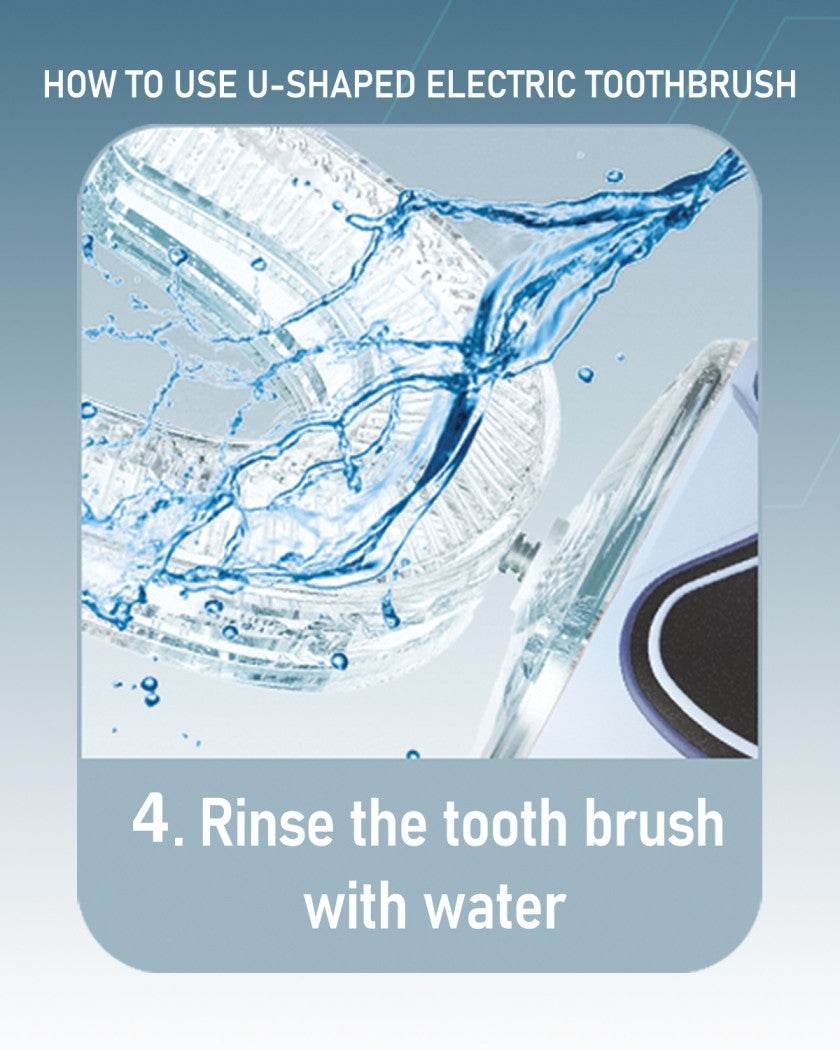 Moxedo Kids 2 in 1 U- Shaped Electric Toothbrush, 2 Brush Heads/ 2 U-Shape Brush Head, 360 Dental Oral Cleaning, 5 Ultrasonic Smart Modes, IP64 Waterproof Auto Toothbrush for Toddler- Blue