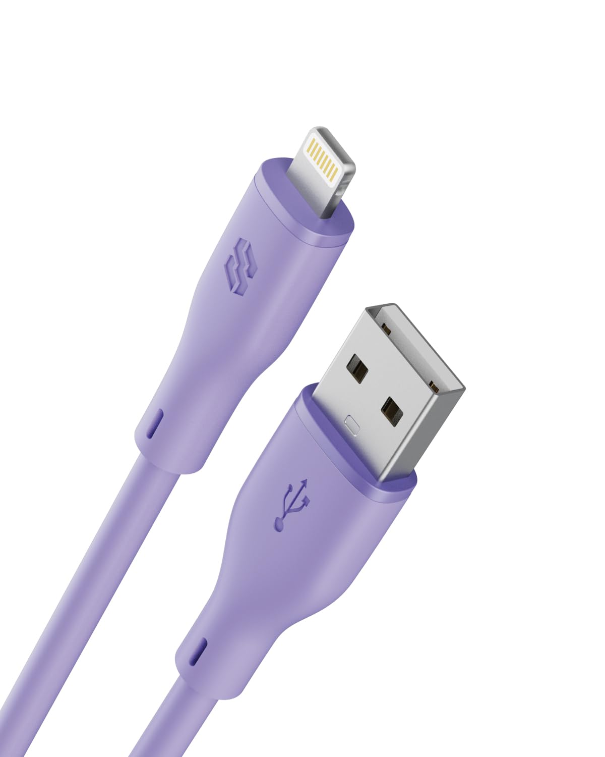 Moxedo CavoX Pro USB-A to Lightning Silicone Cable 2.4A Fast Charge and Data Sync 1.2m (Purple)