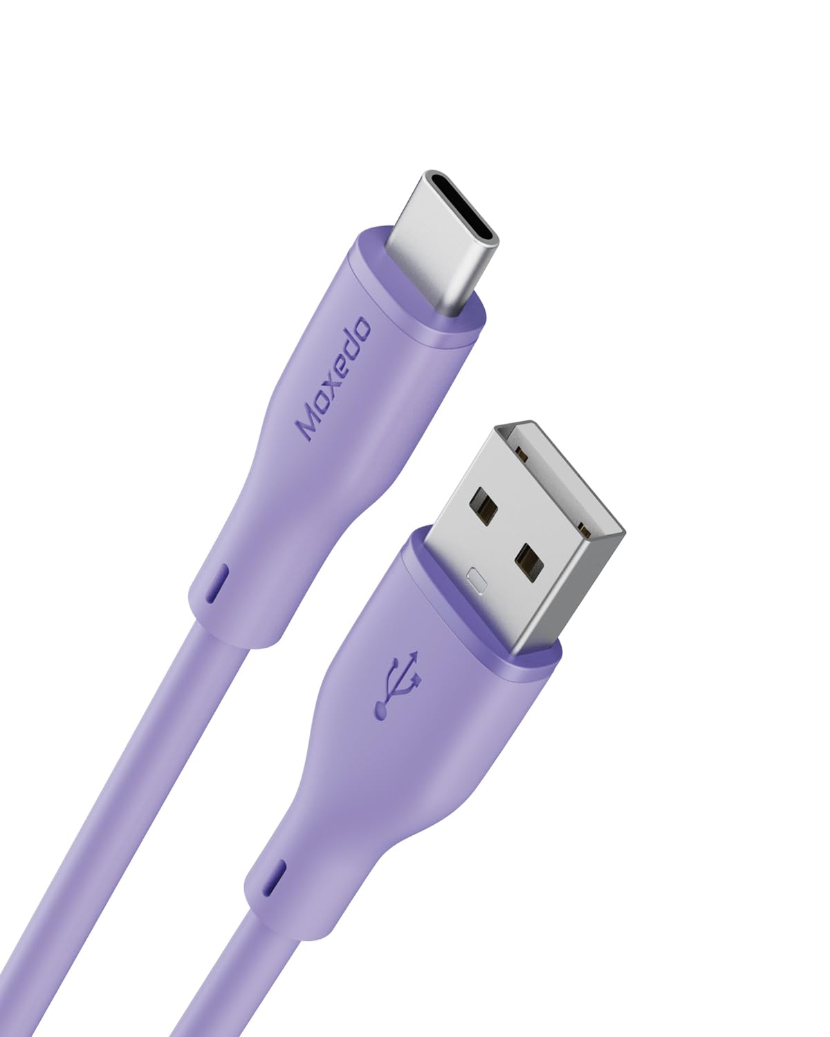 Moxedo CavoX Pro USB-A to USB-C Silicone Cable 3.0A Fast Charge and Data Sync 1.2m (Purple)