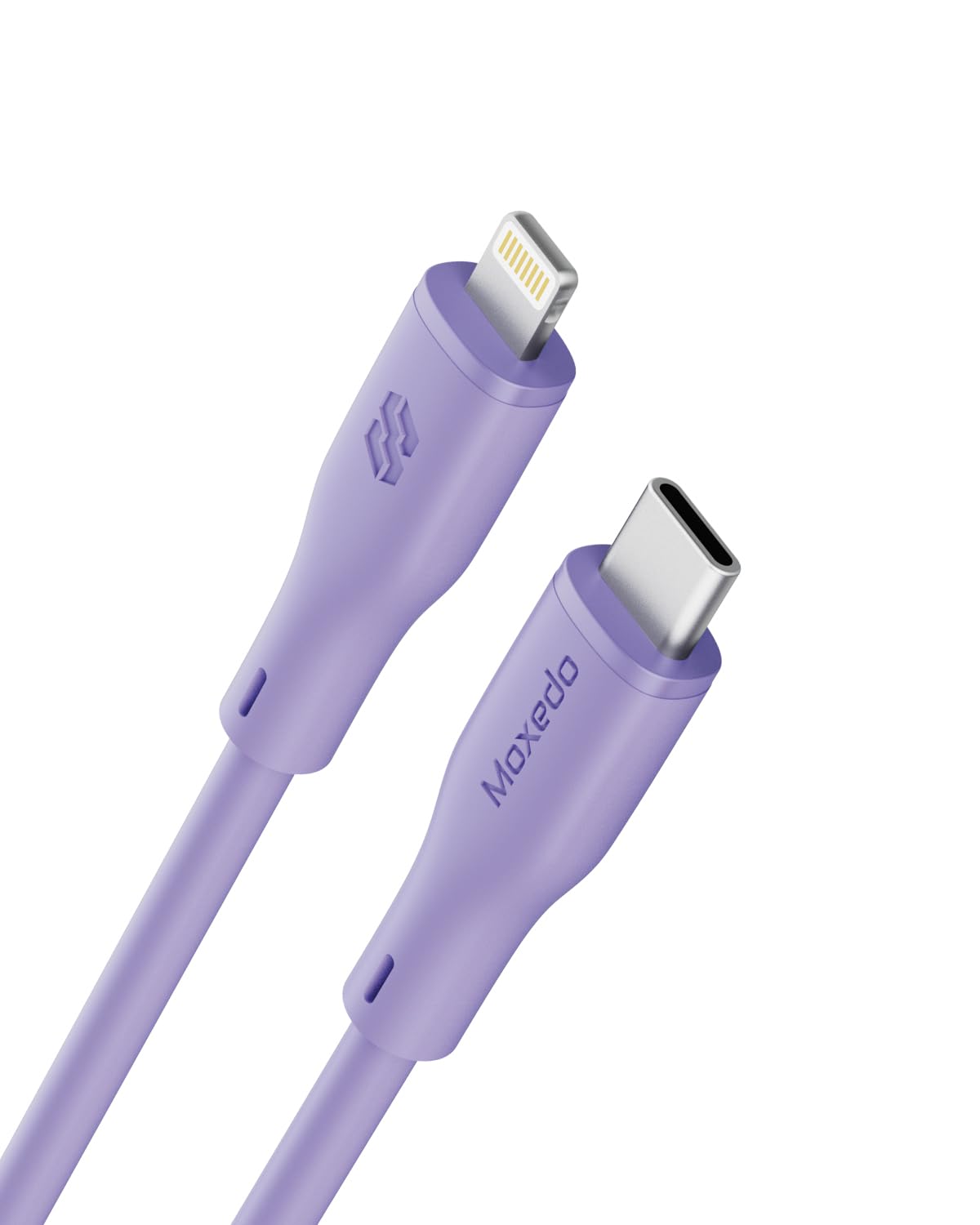 Moxedo CavoX Pro USB-C to Lightning Silicone Cable 27W PD Fast Charge and Data Sync 1.2m (Purple)