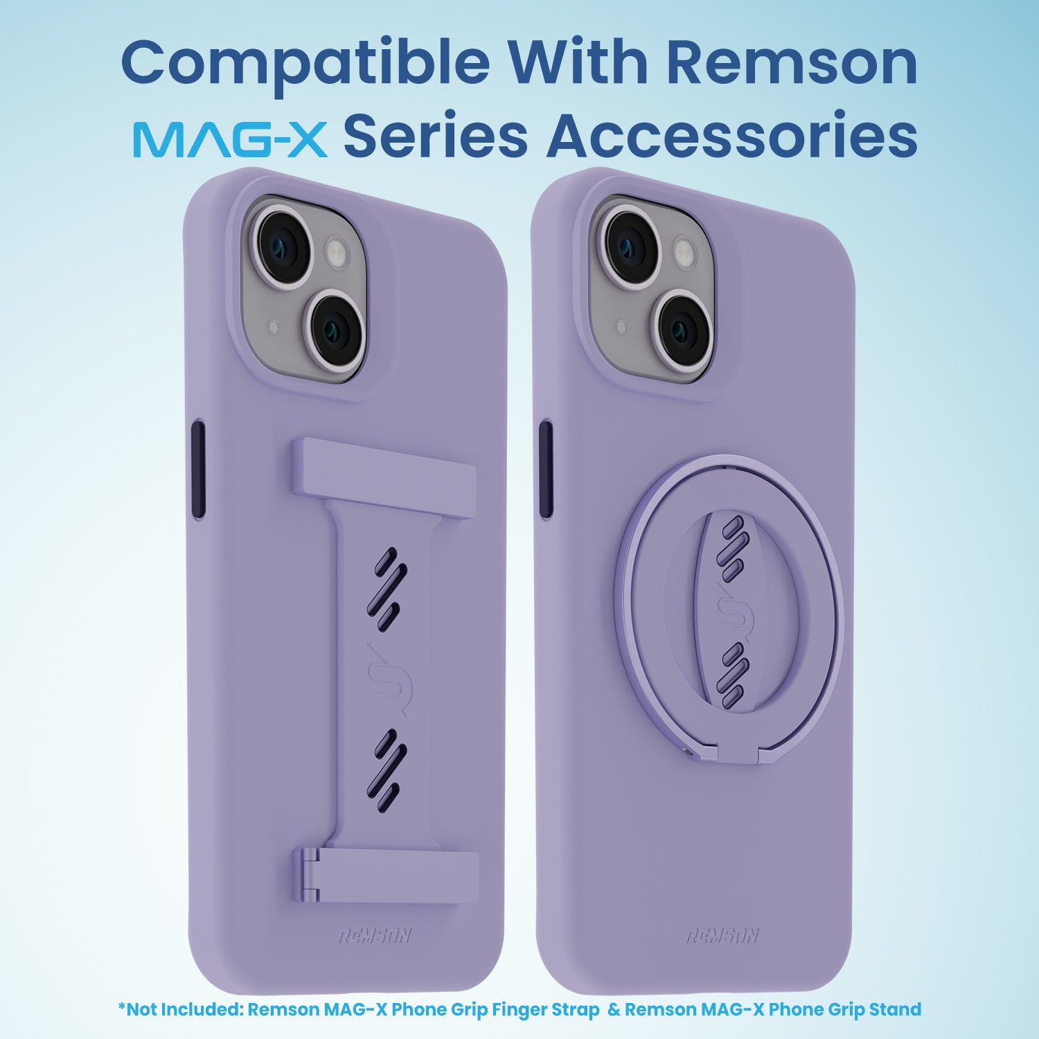 Remson Mag-X Magnetic Hybrid Protective Silicone Case Military Grade Protection Compatible For iPhone 14 - Purple