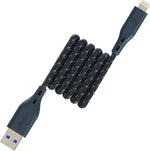 【Apple MFi Certified】Remson Rapid-Link Nylon Braided Cable USB-A to Lightning Cable PD Fast Charge & Data Sync Compatible with iPhone 13 Pro/13 Pro Max/ 12/12 Pro Max/SE/XS Max (Blue, 1.2 Meter)