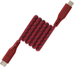 REMSON USB-C to USB-C Rapid-Link USB Type C Nylon Braided Cable Fast Charge & Data Sync Compatible with iPad Mini 6,iPad Pro 2021,iPad Air 4,MacBook Pro2021,Galaxy S21,Switch (Red, 1.2 Meter)