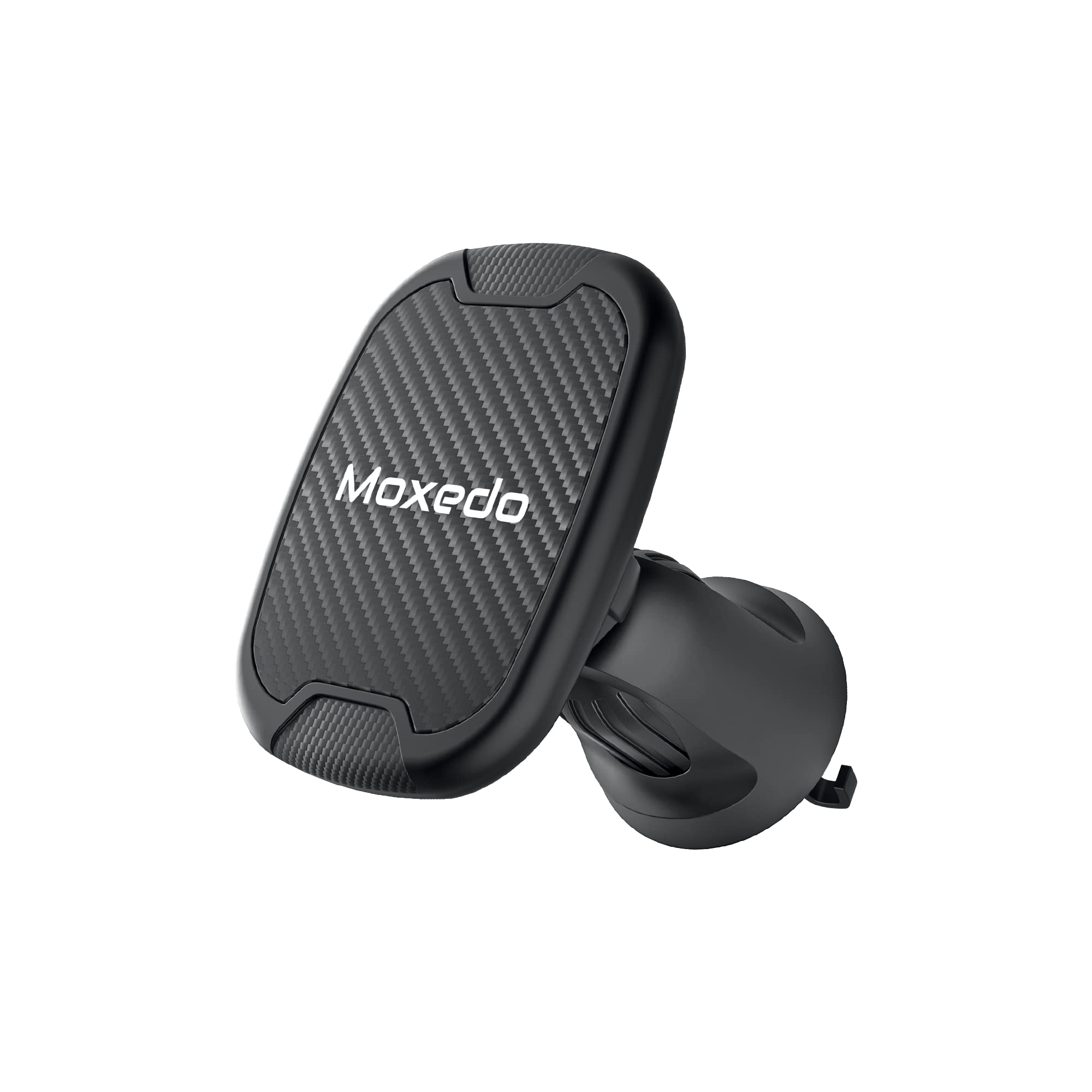 Moxedo Magnetic Car Phone Holder, Air Vent Adjustable Hook Clamp - Black