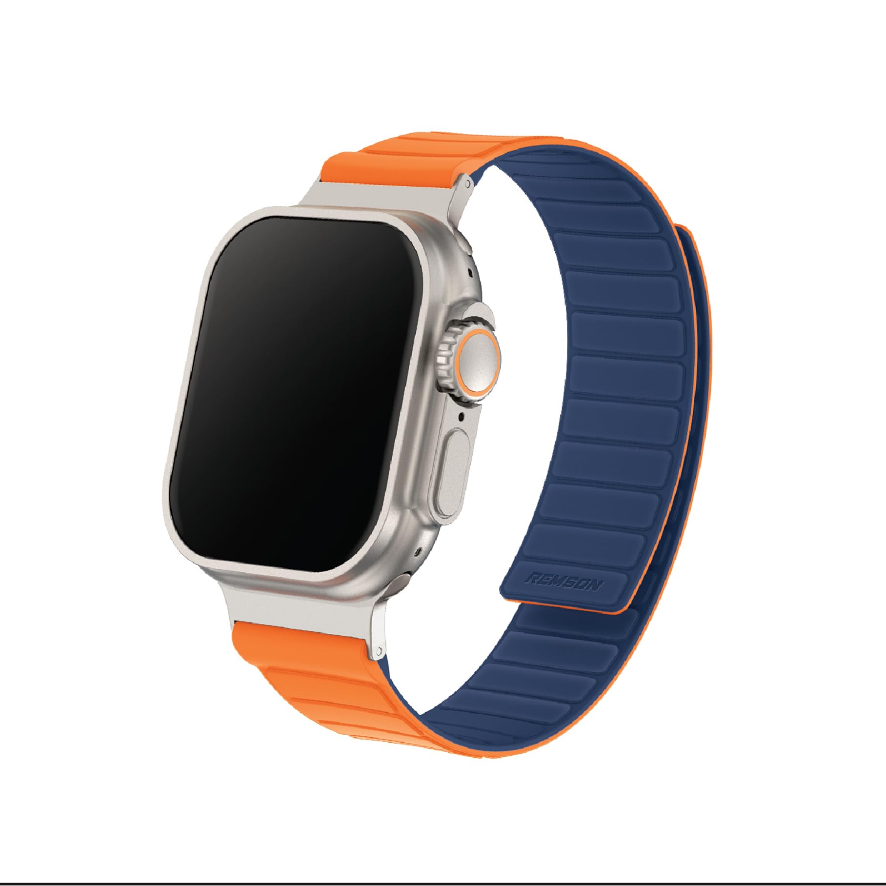 Remson Magnetic Switch- Band Double Side Reversible Silicone Strap for iWatch Series 42-49mm