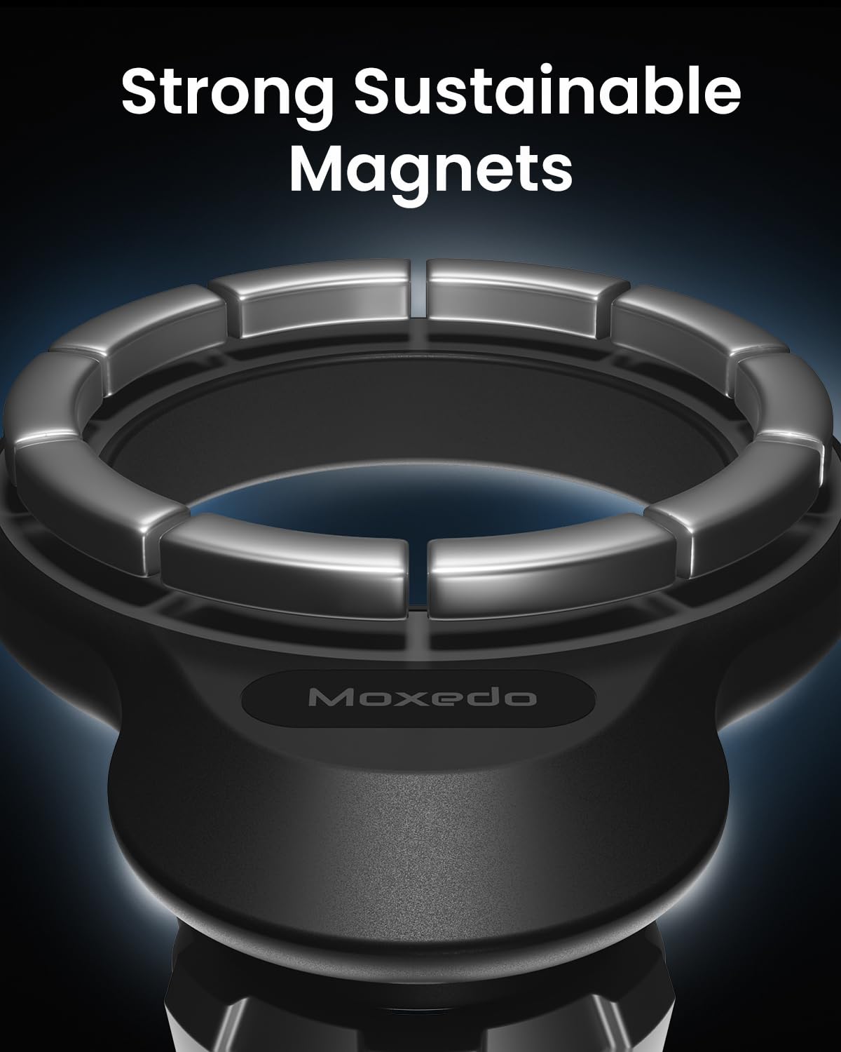 Moxedo Magnetic Car Mount Holder for Magnetic Safe Dashboard Desktop Bendable 360 Rotatable Adjustment
