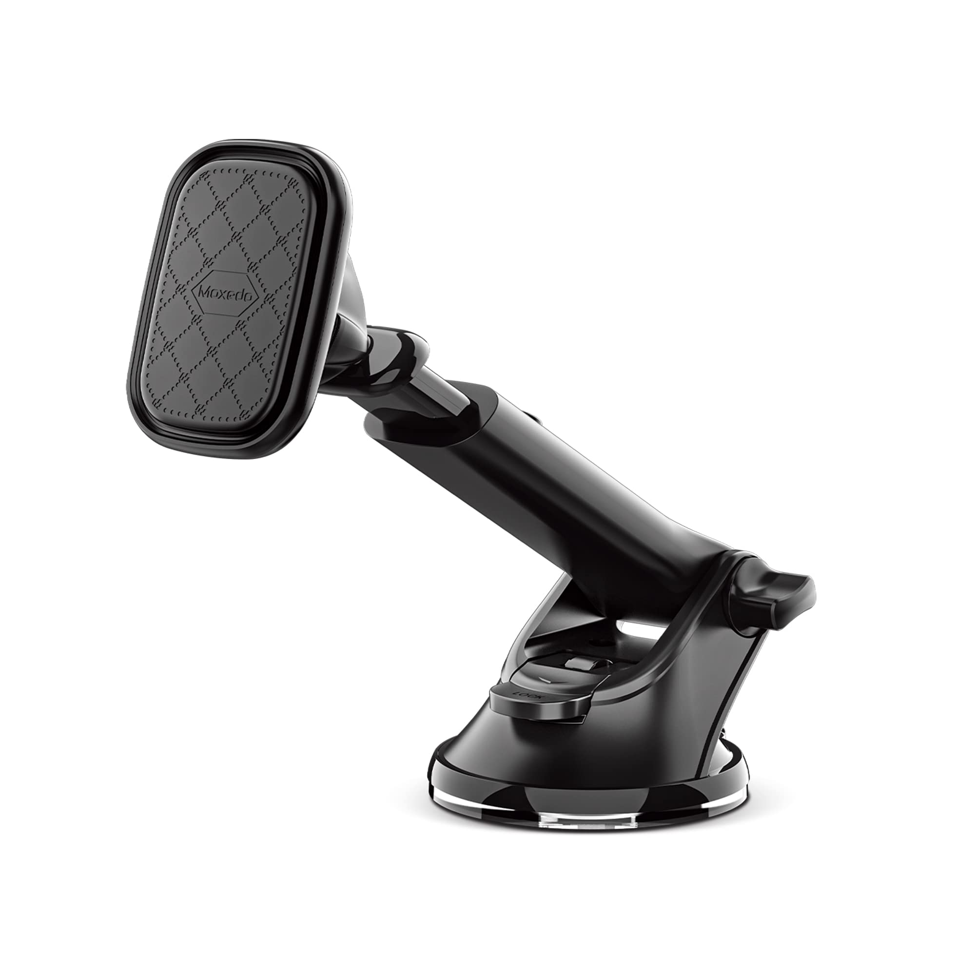 Moxedo Magnetic Car Mount Phone Holder Hands Free Windshield, Dashboard, Adjustable Telescopic Arm