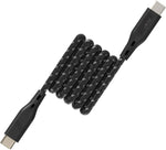 REMSON USB-C to USB-C Rapid-Link USB Type C Nylon Braided Cable Fast Charge & Data Sync Compatible with iPad Mini 6,iPad Pro 2021,iPad Air 4,MacBook Pro2021,Galaxy S21,Switch (Black, 2 Meter)