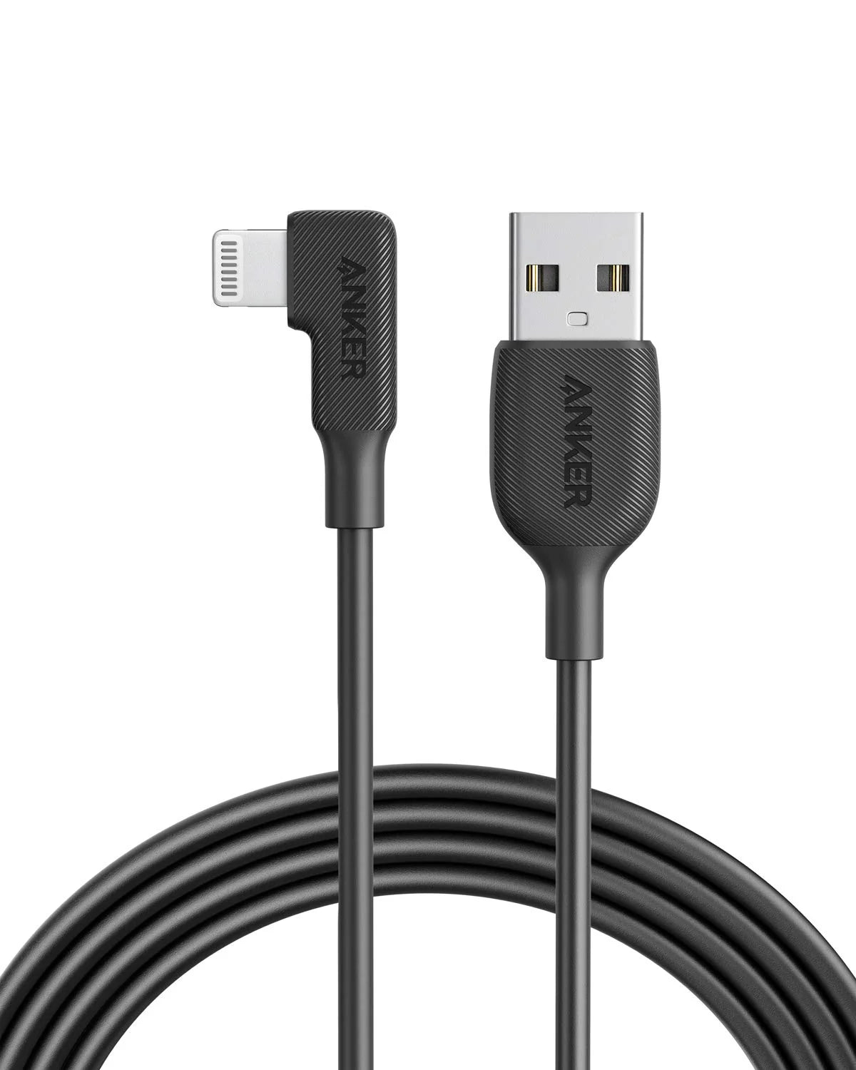 Anker USB-A to 90 Degree Lightning Cable (3ft /0.9m) - Black