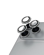 Moxedo Camera Lens Protector for iPhone 17 Pro 6.3”/ iPhone 17 Pro Max 6.9” 9H Tempered Glass Aluminum Alloy Individual Ring Camera Lens Cover Protector with Easy Installation Tool– Titanium