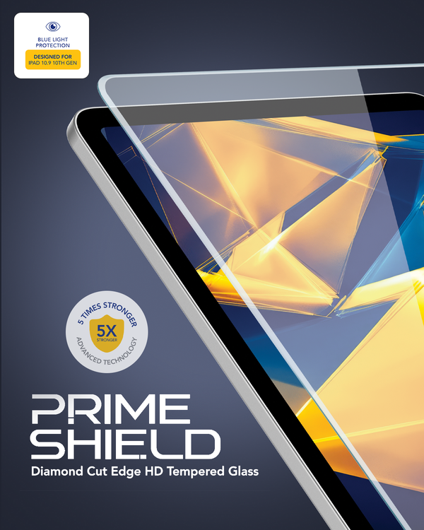 Remson Prime Shield Diamond Cut Edge Anti-Blue Tempered Glass Scratch Resistant 5x Stronger with Easy Installation Tool Kit Designed for iPad Air 11 2024