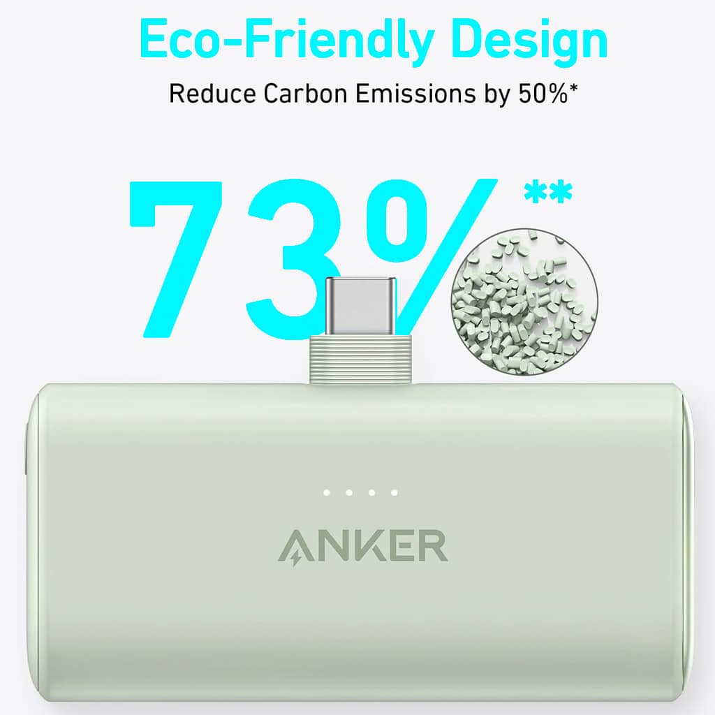 Anker Nano Power Bank with (22.5W Built-in USB-C Connector)