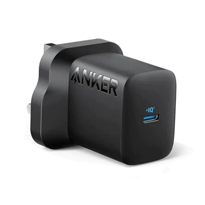 Anker 312 Charger (30W) PD Compatible With Apple and Samsung Devices- Black