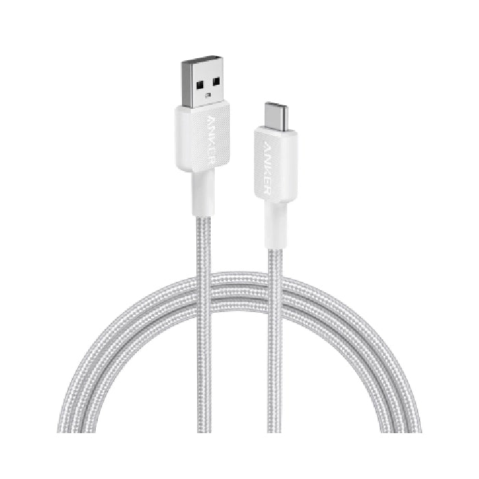 Anker 322 USB-A to USB-C Cable (6ft /1.8m Braided) - White