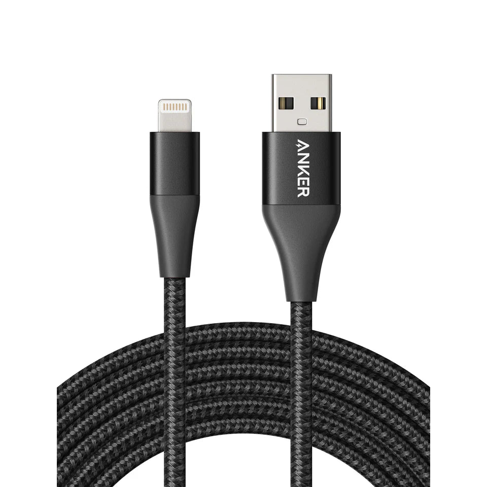 Anker Powerline+ II USB-A to Lightning Cable (10ft / 3m) - Black