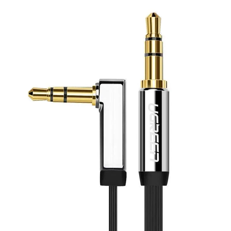 UGREEN AV119 mini jack 3.5mm AUX cable gold plated 1m (black)