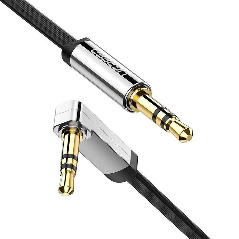 UGREEN AV119 mini jack 3.5mm AUX cable gold plated 1m (black)