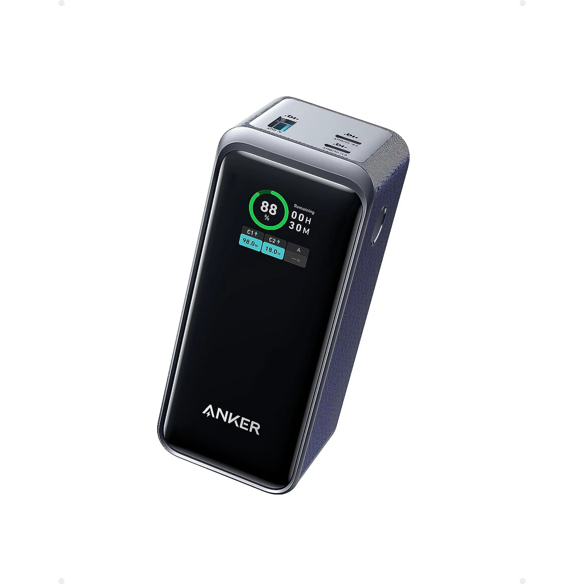 Anker Prime 20000 mAh Power Bank (200W) 2 USB-C Ports - Black